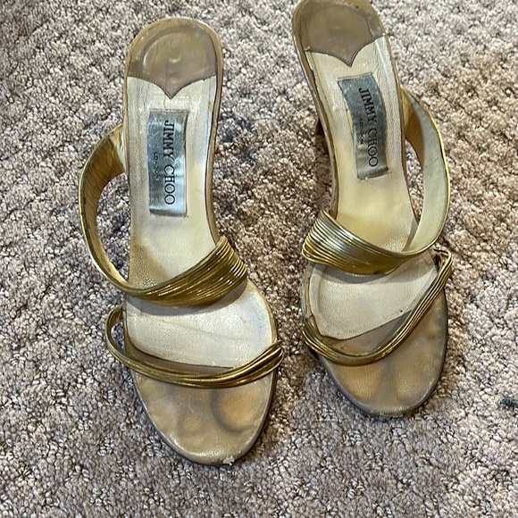 🌷JIMMY CHOO SANDALS SIZE 37.5 - Picture 2 of 4